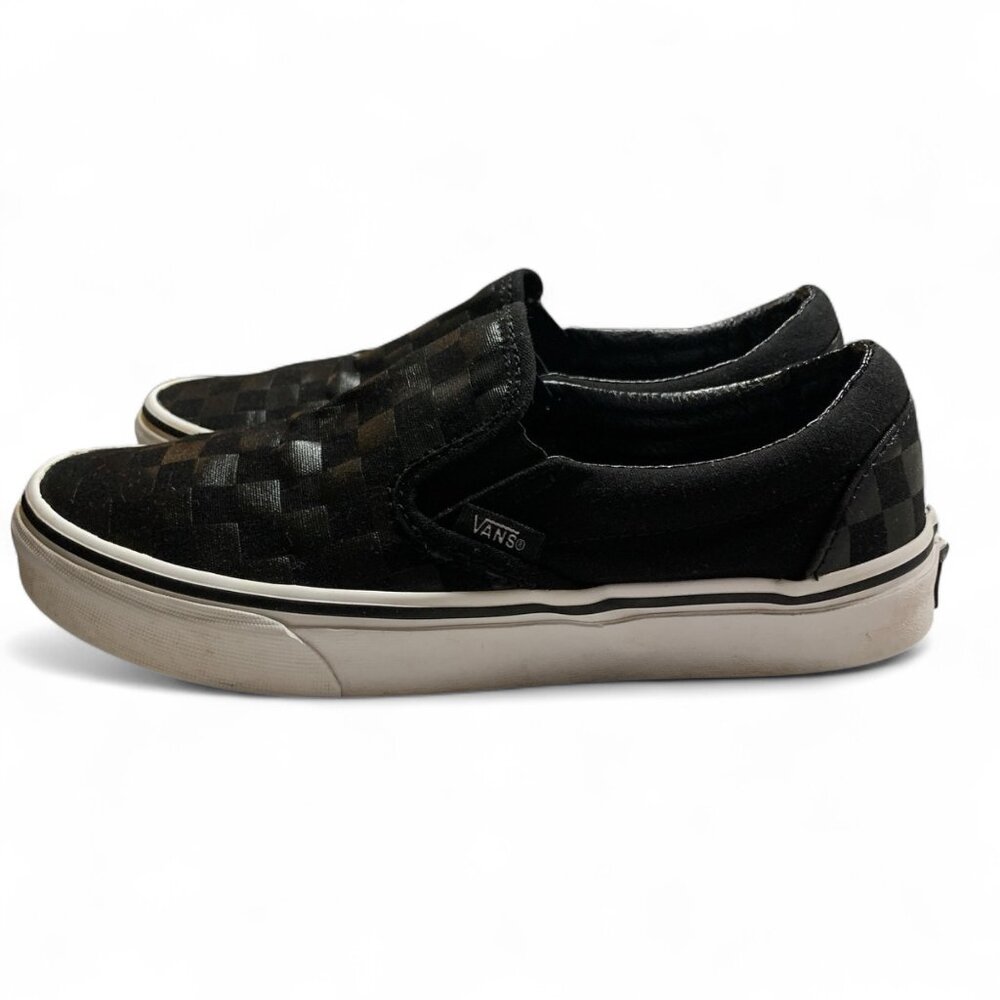 Vans Mens/Womens Black Checkerboard‎ Slip-On Shoes Size 8.5 Mens/10 Womens Y2K